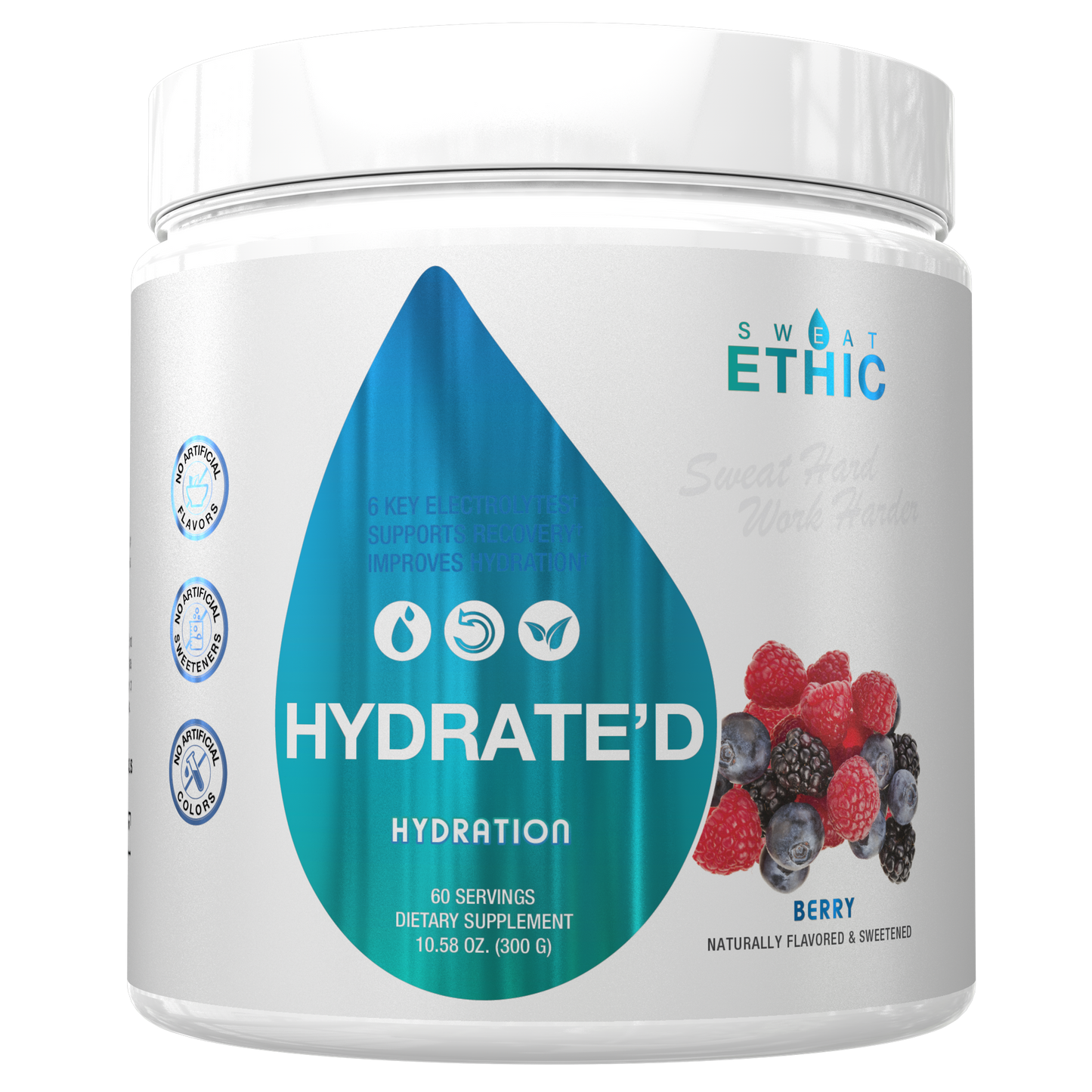 Hydrate'd Sweat Ethic - Post Workout Protein Powder - Complete Health